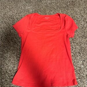 Old Navy Women's Bright Red Short Sleeve Tee